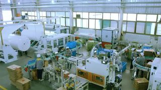 Facial Tissue Production Line in Customer's factory 